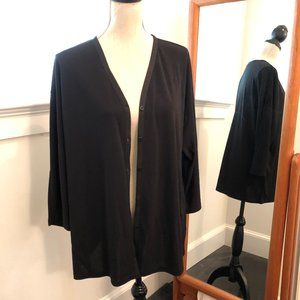 EUC 1X DKNY Black Jacket Cardigan Sweater
